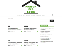 Tablet Screenshot of maison-eco-logis.fr